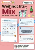 Vorschau - Arbeitsblätter - Weihnachten Klasse 1 und 2 Bundle | Mathe, Deutsch, Adventskalender, Nikolaus, Gedichte - Seite 1