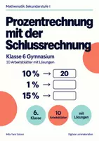Vorschau - Arbeitsblätter - Prozentrechnung mit der Schlussrechnung Klasse 6 Gymnasium | Mathematik Sekundarstufe I | 10 Arbeitsblätter mit Lösungen als PDF - Deckblatt