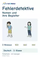 Vorschau - Unterrichtsreihen - Fehlerdedektive: Nomen und ihre Begleiter - Fehlertexte - Seite 1
