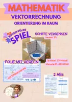 Vorschau - Spiele - Vektorrechnung | Orientierung im Raum | Schiffe versenken - Deckblatt