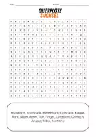 Vorschau - Arbeitsblätter - Querflöte Suchsel - Deckblatt