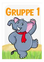 Vorschau - Stationenlernen - Kostenlos Gruppenschilder Elefant / Elefantenklasse - Seite 1