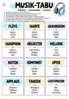 Vorschau - Arbeitsblätter - Spiele im Musikunterricht – Spiele I Vertretung in Musik - Seite 1