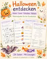 Vorschau - Arbeitsblätter - Halloween Materialpaket 4 Fach differenziert - Deckblatt