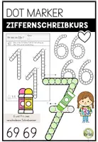 Vorschau - Arbeitsblätter - Dot Marker Ziffern 0–9 – Ziffernschreibkurs & Schreibrichtung | 1. Klasse - Deckblatt