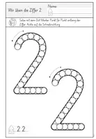 Vorschau - Arbeitsblätter - Dot Marker Ziffern 0–9 – Ziffernschreibkurs & Schreibrichtung | 1. Klasse - Seite 3