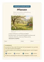 Vorschau - Unterrichtsreihen - Pflanzen: Blüte, Bestäubung, Frucht, Fotosynthese – Arbeitsheft in einfacher Sprache | Förderschule, Inklusion & DaZ | Klasse 5–7 - Seite 1