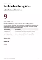 Vorschau - Arbeitsblätter - Rechtschreibung Klasse 9 – Arbeitsheft mit Lösungen und Schreibtraining - Seite 1