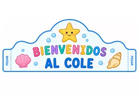 Vista previa - Manualidades / Dibujos para colorear - Bienvenidos al cole proyecto el mar - página 2