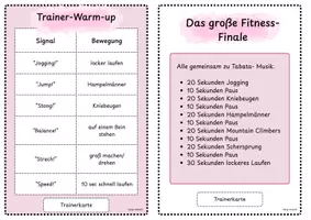 Vorschau - Stundenentwürfe - Fitnessstationen / Sport / 3. & 4. Klasse - Seite 1