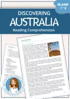 Vorschau - Arbeitsblätter - Discovering Australia | Reading Comprehension Task | Australien, Natur & Kultur - Deckblatt
