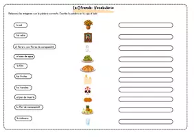 Vorschau - Stundenentwürfe - El Día de los Muertos Spanisch: La Ofrenda: Vocabulario, hay/estar y Hablar - Seite 2