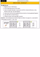 Vorschau - Aufgabenkarten - Brüche mit Brüchen multiplizieren - 2 Dominos mit Lösungen - Seite 2