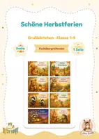 Vorschau - Bildkarten - Herbst Klasse 1 - Deckblatt