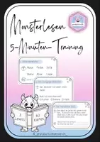 Vorschau - Stationenlernen - Monstermässiges Lesetraining - Deckblatt