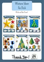 Vorschau - Mal- und Bastelvorlagen - Adventskranz basteln mit 3D Kerzen | Adventsdeko, Weihnachten Winter, Hexentreppe | Kunst, Grundschule, Klasse 1, Klasse 2, Klasse 3, Klasse 4 - Seite 1