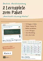 Vorschau - Unterrichtsreihen - PROBIERPREIS: Rechtschreibstrategien anwenden: Arbeitsblätter Deutsch Kl. 6 + 2 Lernspiele - Seite 1