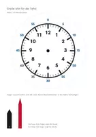 Vorschau - Mal- und Bastelvorlagen - Lernuhr zum Basteln Klasse 1 und 2 - Seite 3
