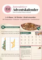 Vorschau - Stundenentwürfe - Adventskalender Grundschule Klasse 1/2 | Wichtelpost mit Geschichte, Postkarten und Aufgaben - Deckblatt