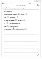 Vorschau - Arbeitsblätter - DaZ / DaF - Halloween - Abschreibtext - Seite 2