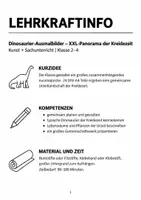 Vorschau - Mal- und Bastelvorlagen - Dinosaurier Materialpaket Klasse 2 3 4 - Seite 1