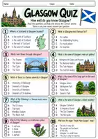 Vorschau - Arbeitsblätter - Scotland Quizzes – Landeskunde Englisch | Schottland & schottische Städte | Quiz-Arbeitsblätter mit Lösungen - Seite 2