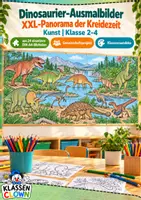 Vorschau - Mal- und Bastelvorlagen - Dinosaurier Poster - Deckblatt