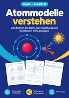Vorschau - Arbeitsblätter - Atommodelle Klasse 10 Physik mit Lösungen - Deckblatt