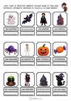 Aperçu - Apprentissages en autonomie - Halloween – 24 mots de vocabulaire - Page 1