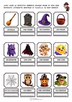 Aperçu - Apprentissages en autonomie - Halloween – 24 mots de vocabulaire - Page 2