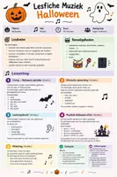Voorbeeld - lesfiche Halloween - muziek - alle leerjaren - Voorblad