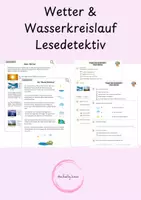 Vorschau - Arbeitsblätter - Lesedetektiv_Wetter - Deckblatt