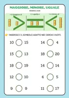 anteprima - Materiale di supporto/inclusione - VERIFICA DI MATEMATICA Classe prima - Pagina 1