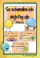 Vorschau - Poster - Abschreiben - So schreibe ich richtig ab - Plakate - Deutsch - Deckblatt