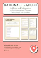 Vorschau - Unterrichtsreihen - Fit für die Klassenarbeit: Rationale Zahlen Klasse 7 - Deckblatt