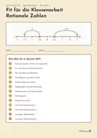 Vorschau - Unterrichtsreihen - Fit für die Klassenarbeit: Rationale Zahlen Klasse 7 - Seite 1