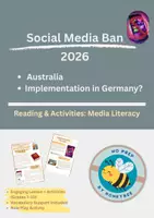 Vorschau - Arbeitsblätter - Social Media Ban under 16 - Australia - Germany - Deckblatt