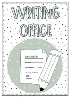 Vorschau - Mal- und Bastelvorlagen - Writing Office | Hilfestation Englisch - Seite 1