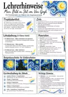 Vorschau - Stundenentwürfe - Kunstprojekt Sternennacht von Vincent van Gogh - Seite 1