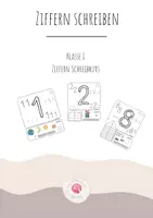Vorschau - Arbeitsblätter - Ziffern schreiben und Zahlen darstellen - Deckblatt