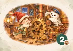 Vorschau - Stundenentwürfe - Adventskalender Grundschule Klasse 1/2 | Wichtelpost mit Geschichte, Postkarten und Aufgaben - Seite 3