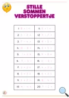 Voorbeeld - Loopspel stille sommen verstoppertje tot 10 Pluspunt 4.1. blok 9 les 3 en 4 - Pagina 2