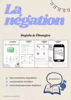 Vorschau - Arbeitsblätter - La négation | Die Verneinung | Einführung & Übungen | Französisch - Deckblatt