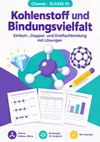 Vorschau - Arbeitsblätter - Kohlenstoff und Bindungsvielfalt Klasse 10 - Deckblatt