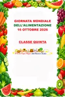 anteprima - Esercizi - 16 0TT0BRE - GIORNATA MONDIALE DELL'ALIMENTAZIONE CLASSE QUINTA - Pagina di copertina