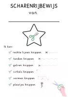 Voorbeeld - Werkbladen - Knipdiploma / Knipoefeningen - Pagina 1