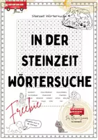 Vorschau - Arbeitsblätter - Steinzeitsuchel— Wörtersuche Steinzeit— Geschichte - Deckblatt
