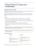 Vorschau - Arbeitsblätter - Unterschied Present Perfect Simple Past – Komplettpaket - Seite 1