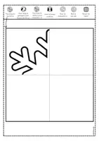 Voorbeeld - Tekenen en knutsel sjablonen - Sneeuwvlok knipkunst sjabloon sneeuwvlok maken - Pagina 1