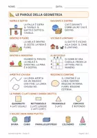 anteprima - Esercizi - Geometria classe prima gratis: le parole e i percorsi - Pagina di copertina